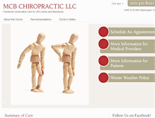 Tablet Screenshot of dc-chiropractor.com